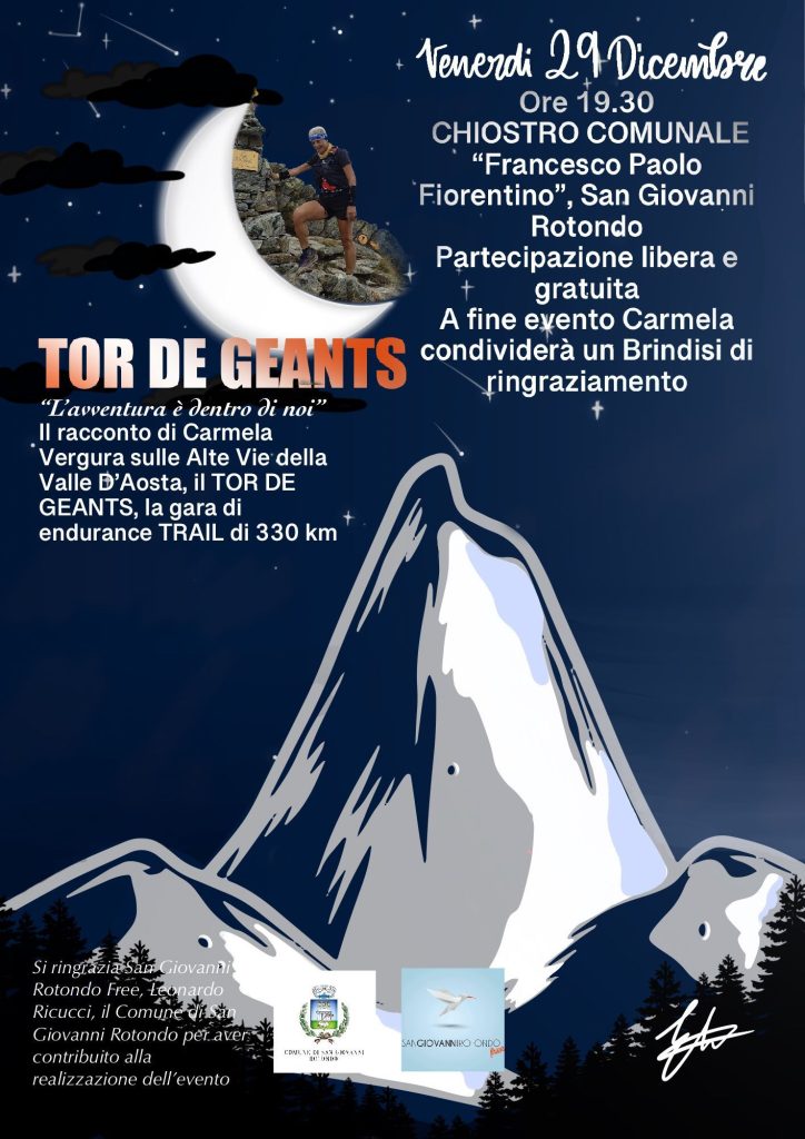 TOR DES GEANTS: IL RACCONTO DI CARMELA VERGURA