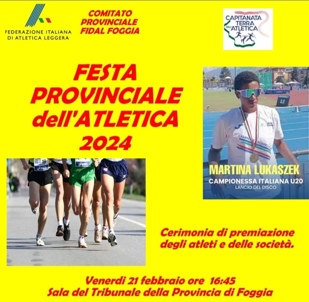 L’ATLETICA FOGGIANA IN FESTA