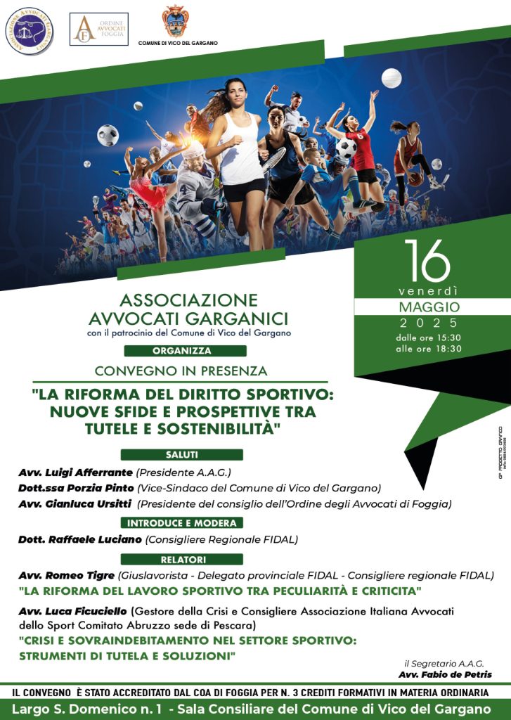 LA RIFORMA DEL DIRITTO SPORTIVO: NUOVE SFIDE E PROSPETTIVE TRA TUTELE E SOSTENIBILITA’