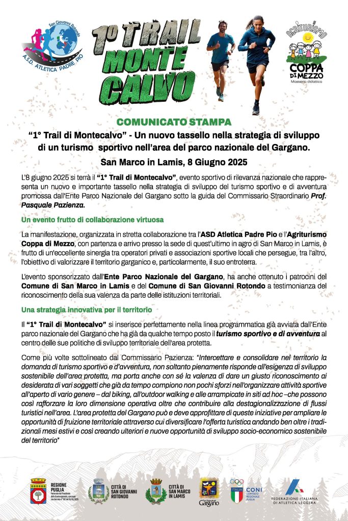 1° TRAIL DI MONTE CALVO
