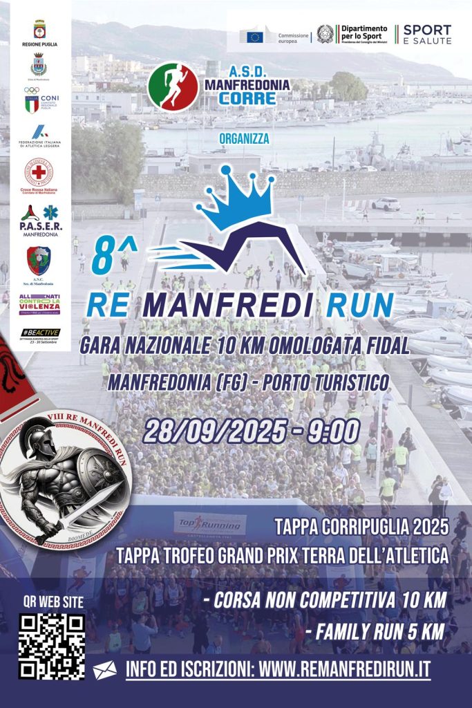 Torna la Settimana Europea dello Sport con la Re Manfredi RUN