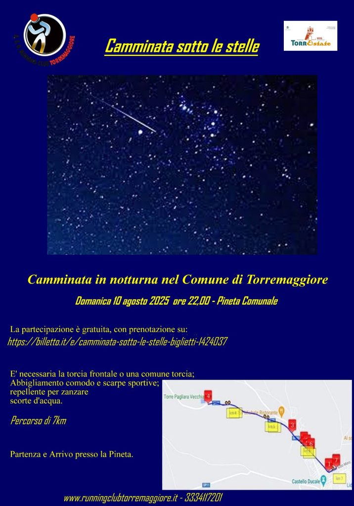 CAMMINATA SOTTO LE STELLE 2025