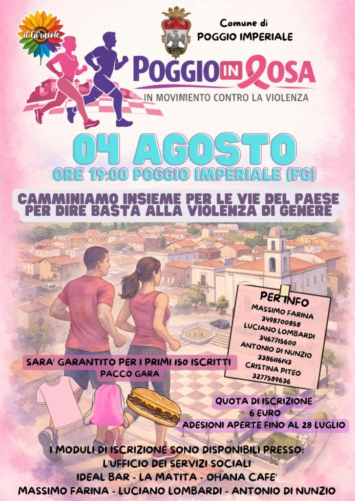 POGGIO IMPERIALE SI TINGE DI ROSA: UNA CAMMINATA COLLETTIVA CONTRO LA VIOLENZA DI GENERE