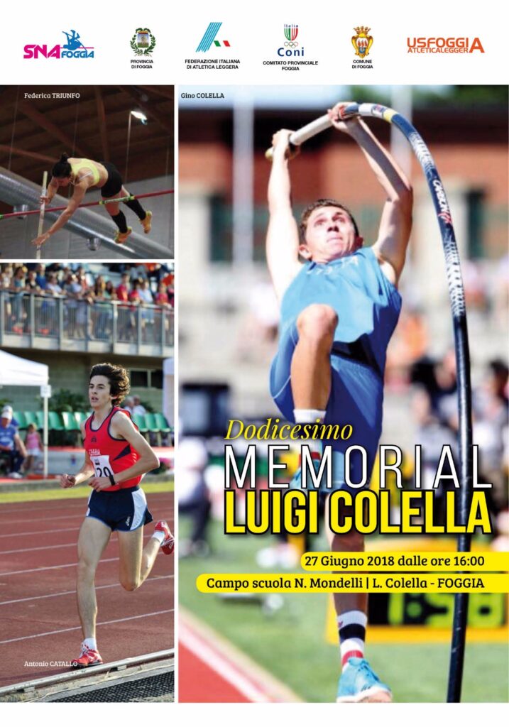 TUTTO PRONTO PER IL MEMORIAL COLELLA