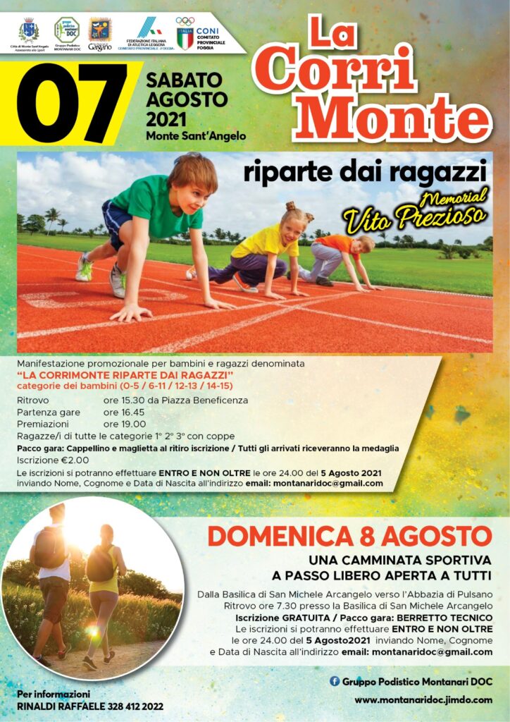 LA CORRIMONTE 2021 RIPARTE DAI RAGAZZI
