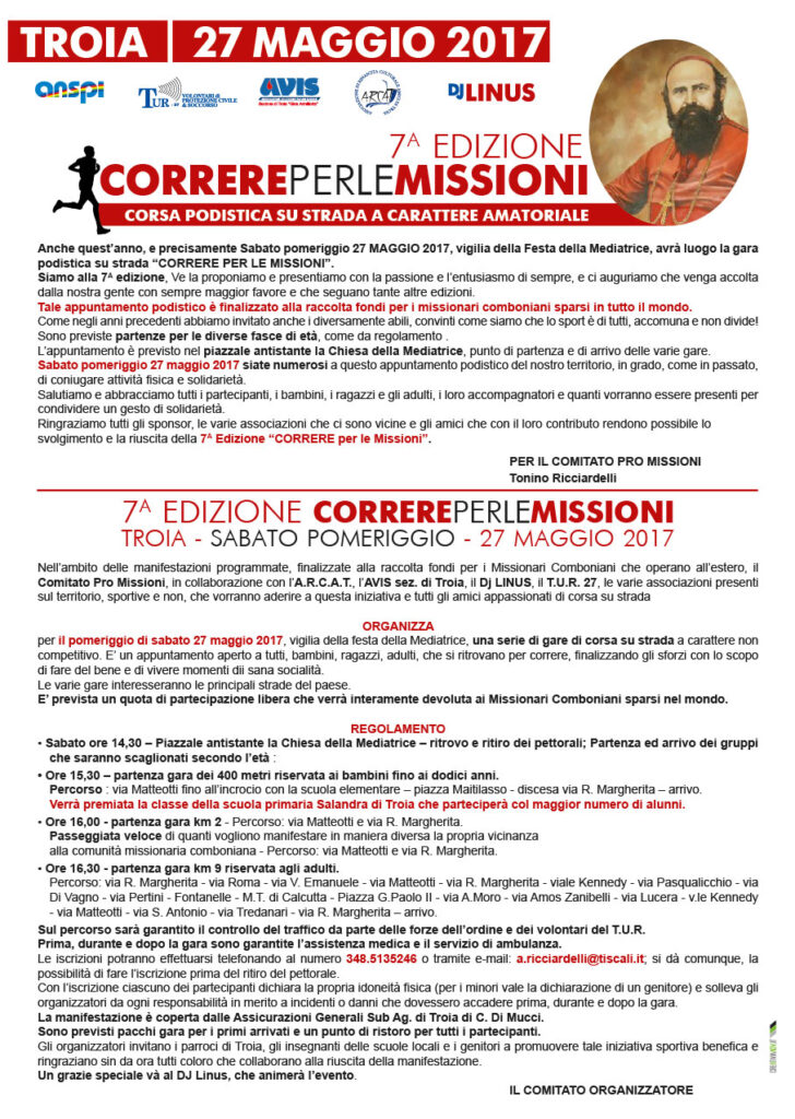 7^edizione  “CORRERE PER LE MISSIONI”