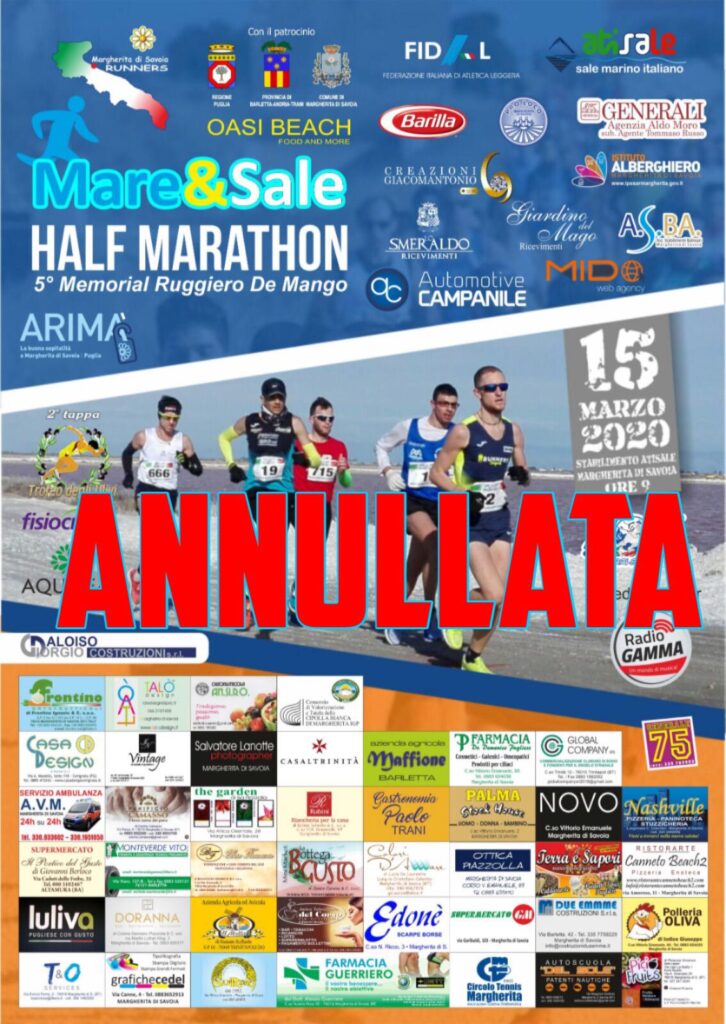 ANNULLATA LA MARE & SALE HALF MARATHON