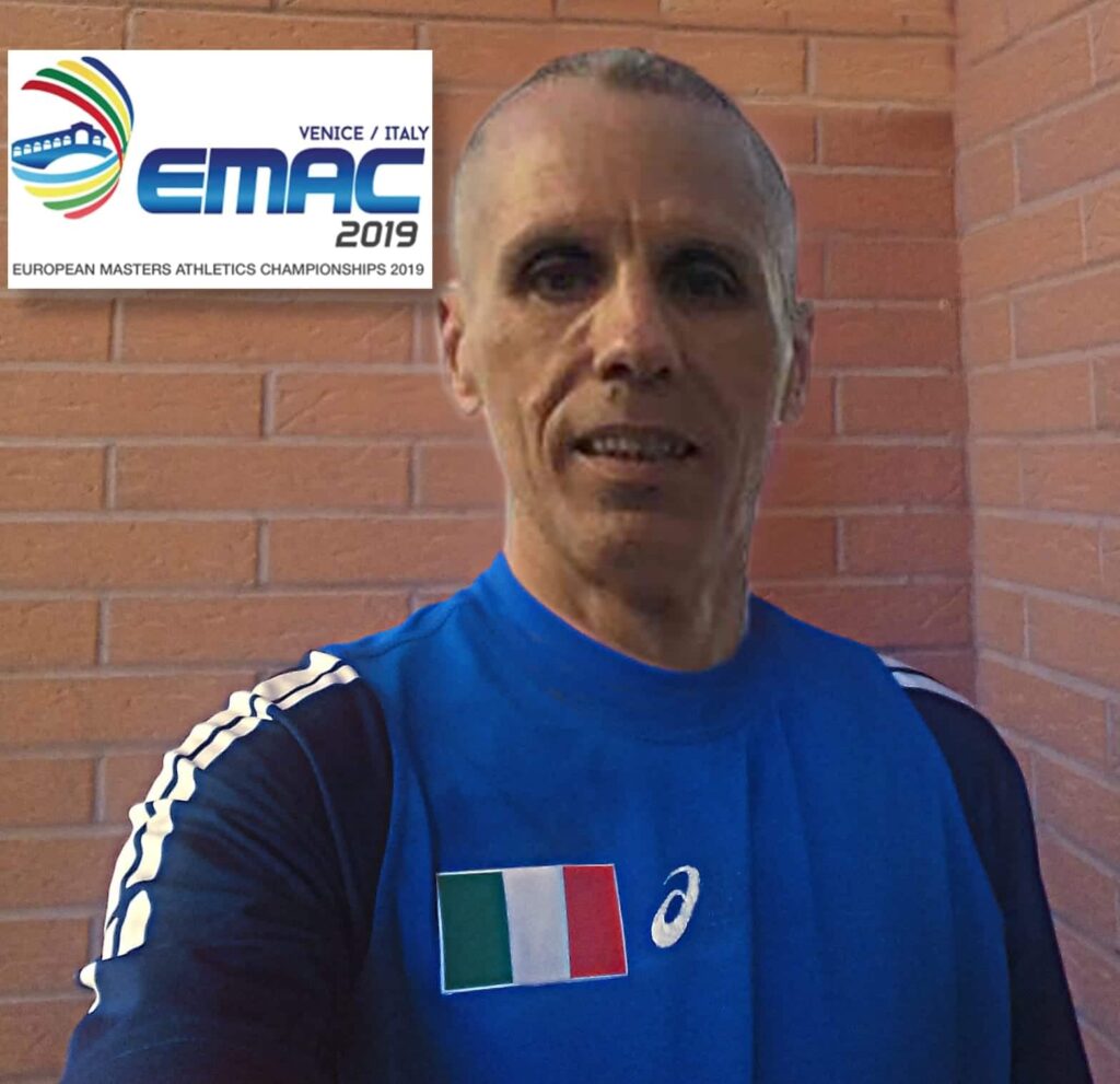 PINO MIGLIETTI AL VIA DEI CAMPIONATI EUROPEI MASTER SU PISTA 2019