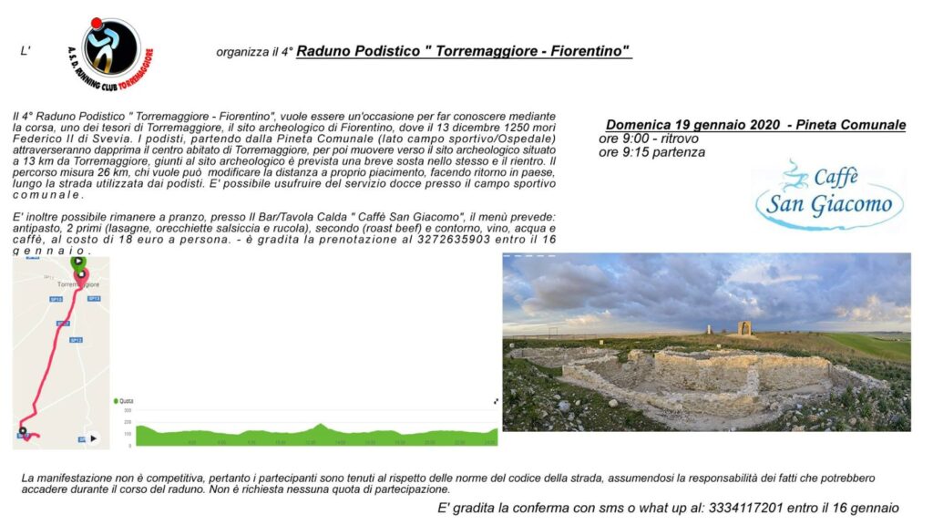 4° RADUNO PODISTICO FIORENTINO, TORREMAGGIORE