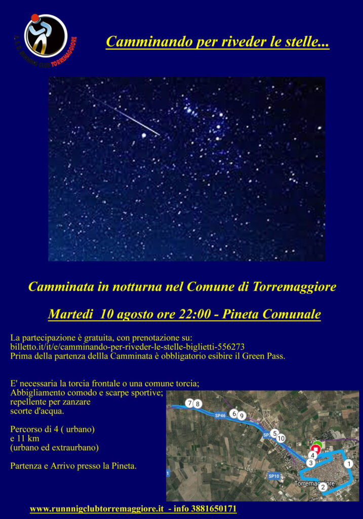 A TORREMAGGIORE Camminando per riveder le stelle