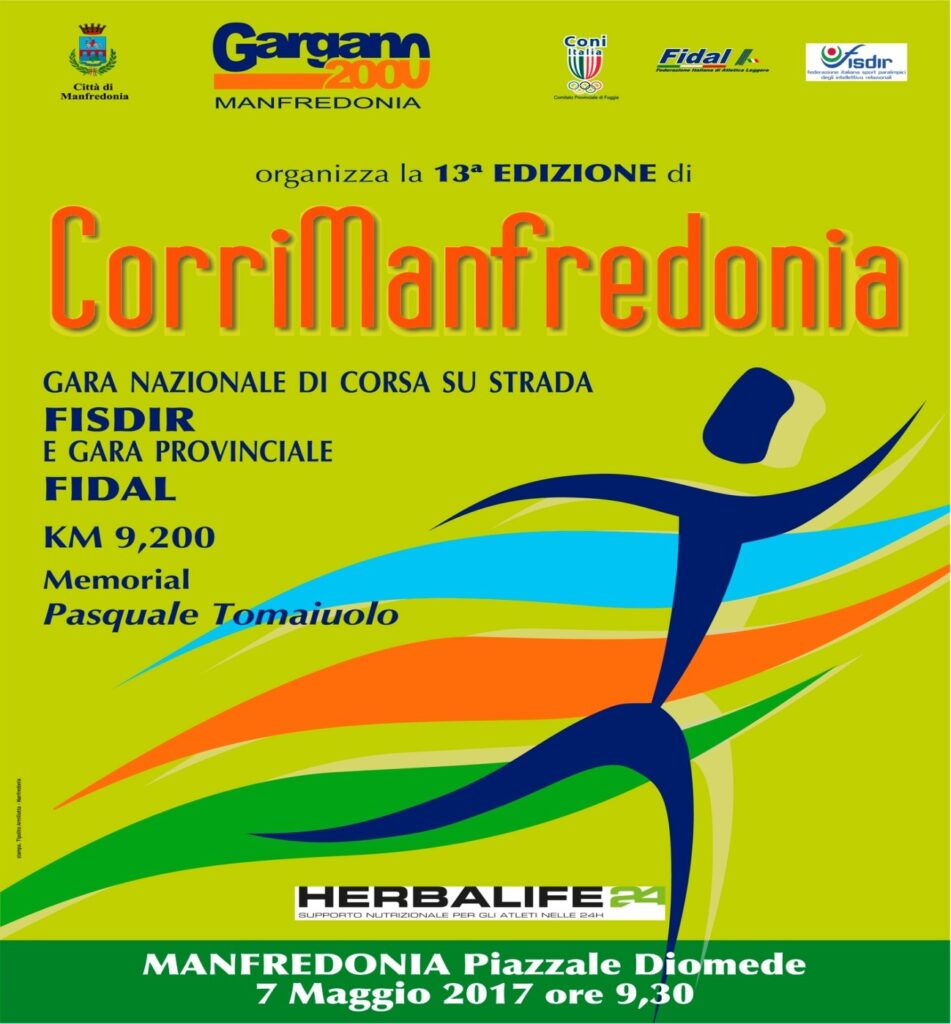 La 13ª Corrimanfredonia: Memorial Pasquale Tomaiuolo